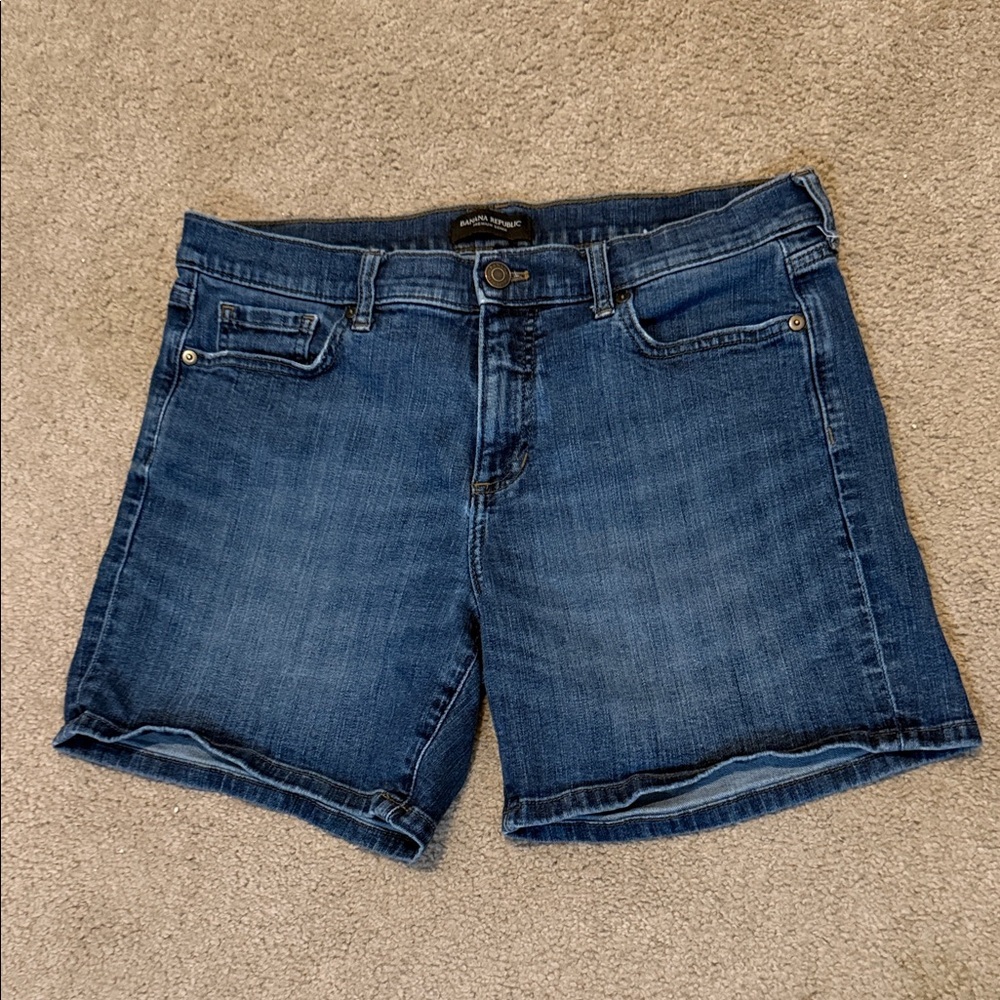 Banana Republic Dark Wash Blue Jean Shorts